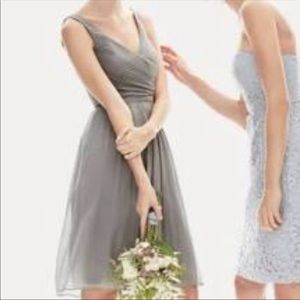 J. Crew 100% Silk Gray Dress